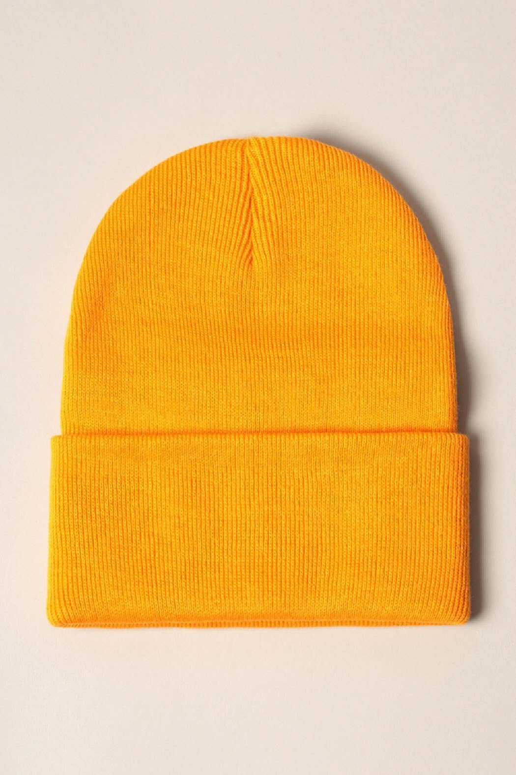 Winter Solid Color Cuff Knitted Beanie Hat