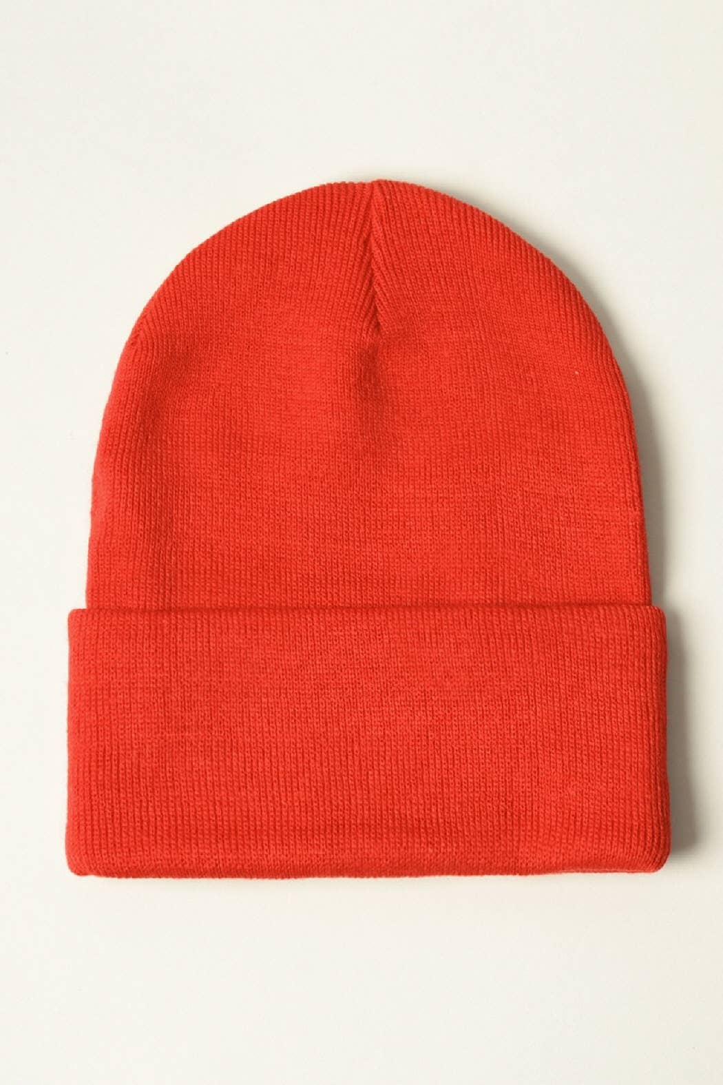 Winter Solid Color Cuff Knitted Beanie Hat