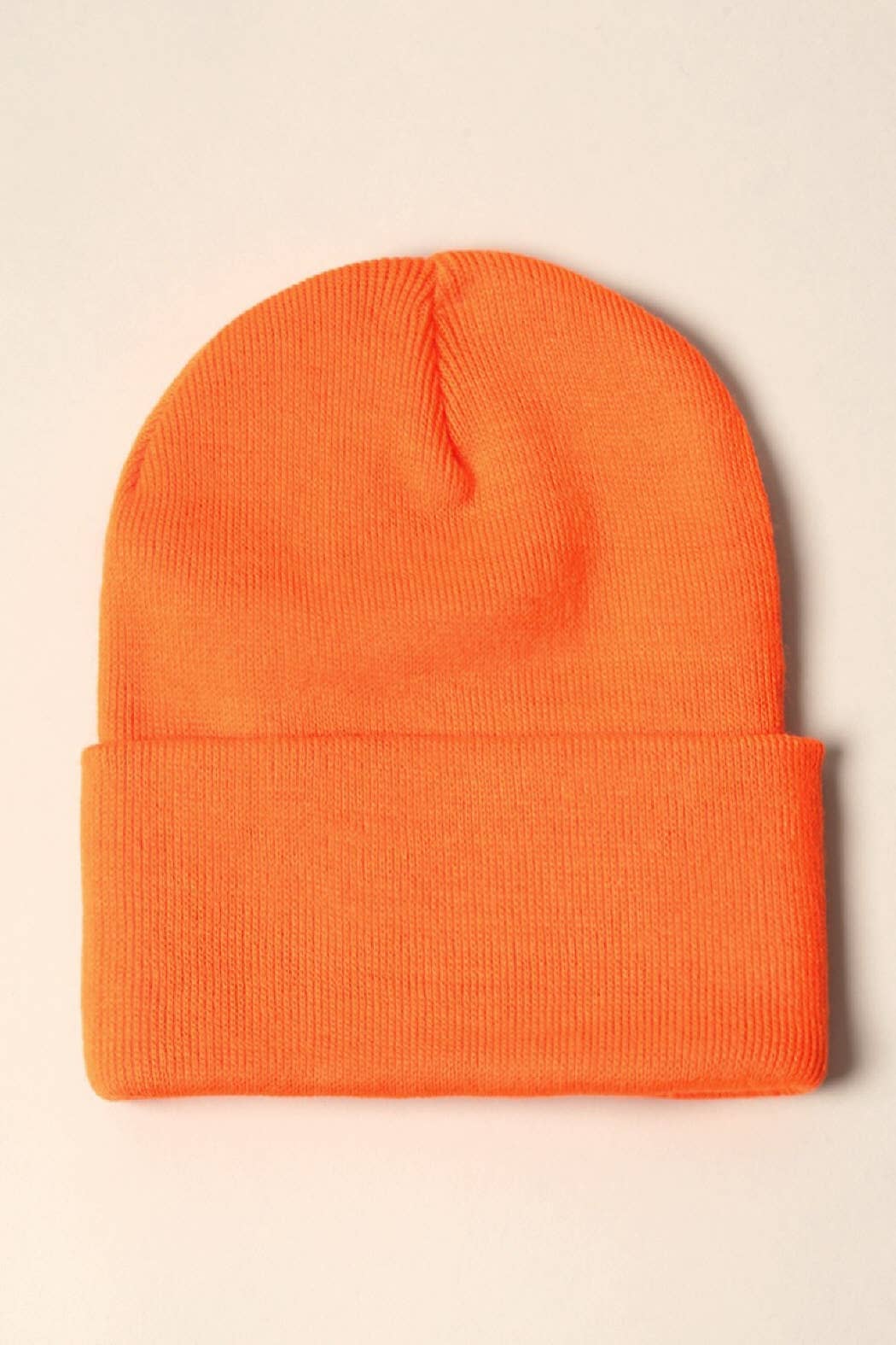 Winter Solid Color Cuff Knitted Beanie Hat