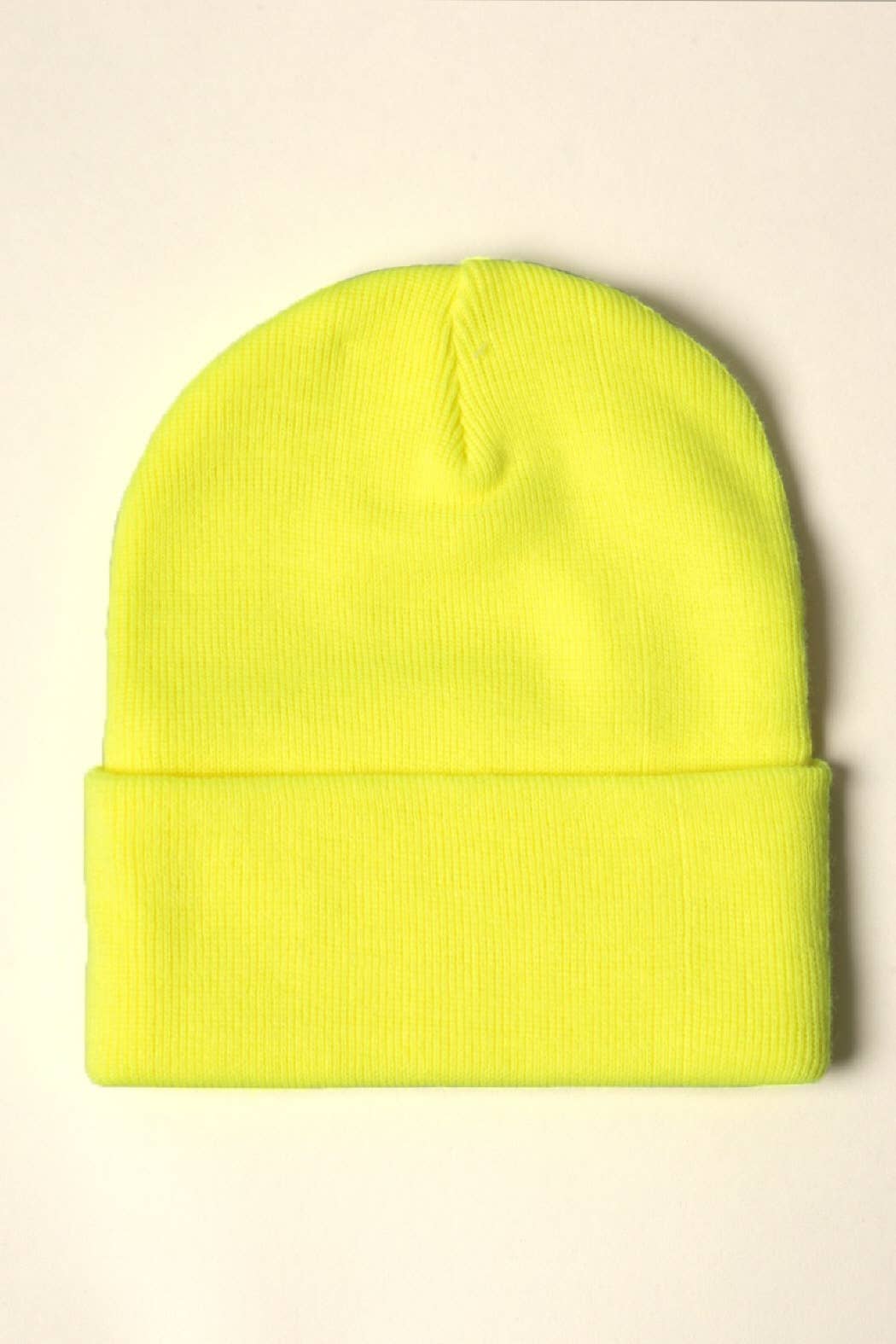 Winter Solid Color Cuff Knitted Beanie Hat