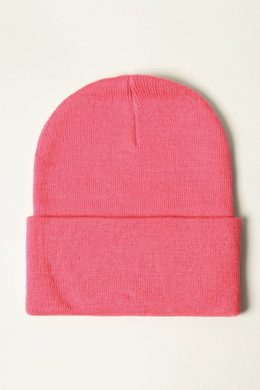 Winter Solid Color Cuff Knitted Beanie Hat