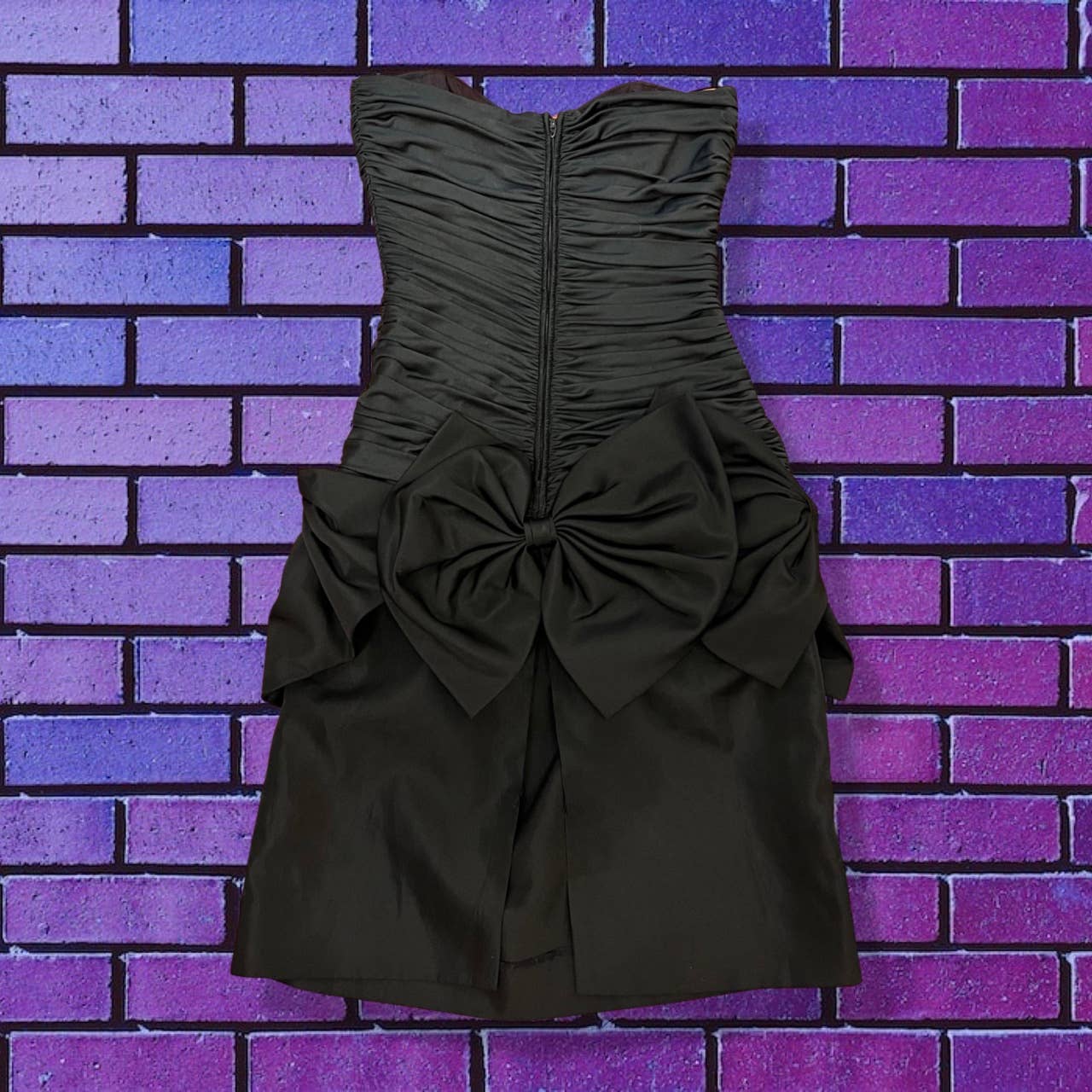 80s Bow Mini Dress