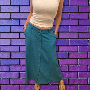 90s Italian Midi Skirt