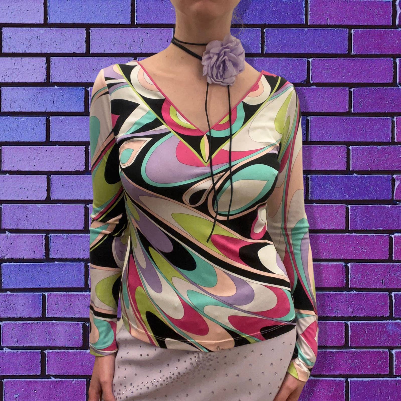 Pucci Silk Y2K Top