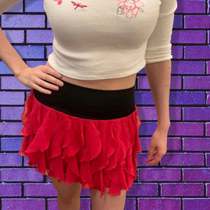 Y2K Bebe Mini Silk Skirt