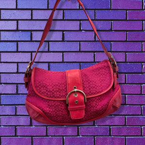 coach backpack with hot pink Y2K Hot Pink Coach Bag – The Brooklyn Vintage Club