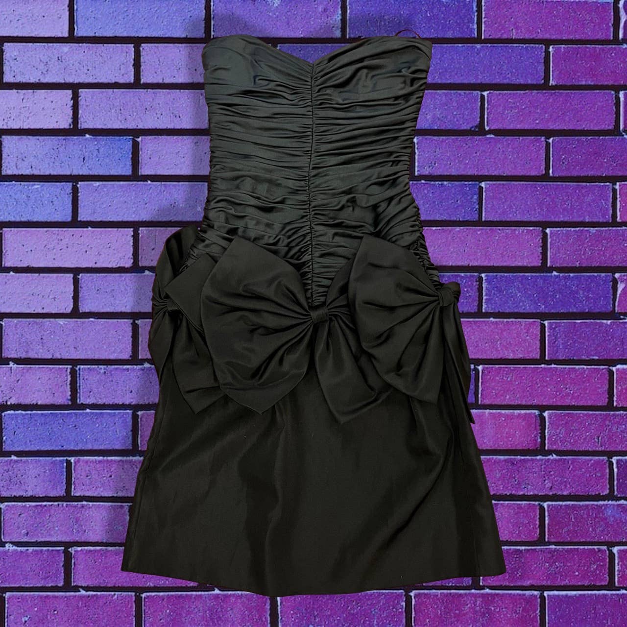 80s Bow Mini Dress