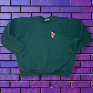 Green Christmas Betty Boop Crewneck