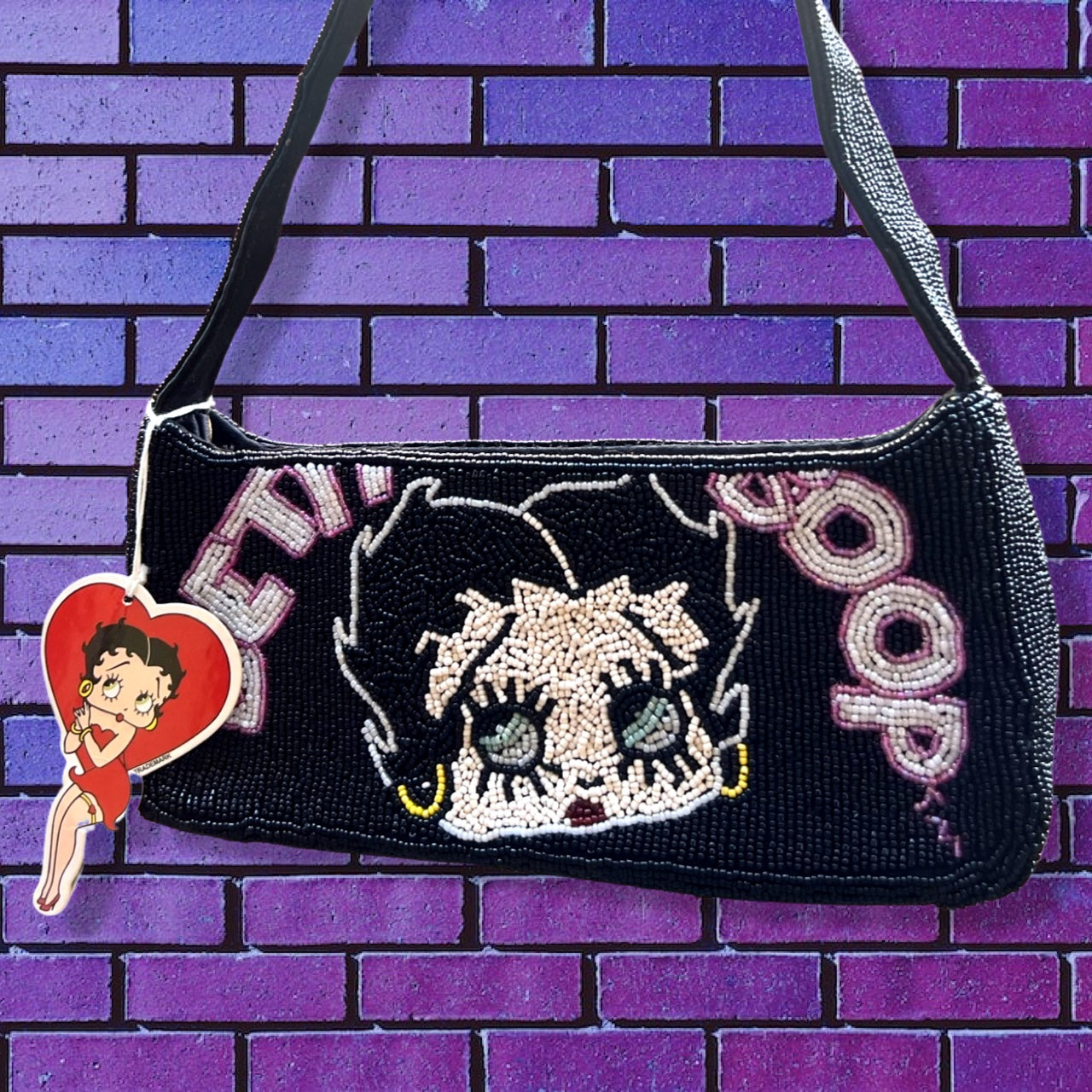 Betty Boop Hand Beaded Bag