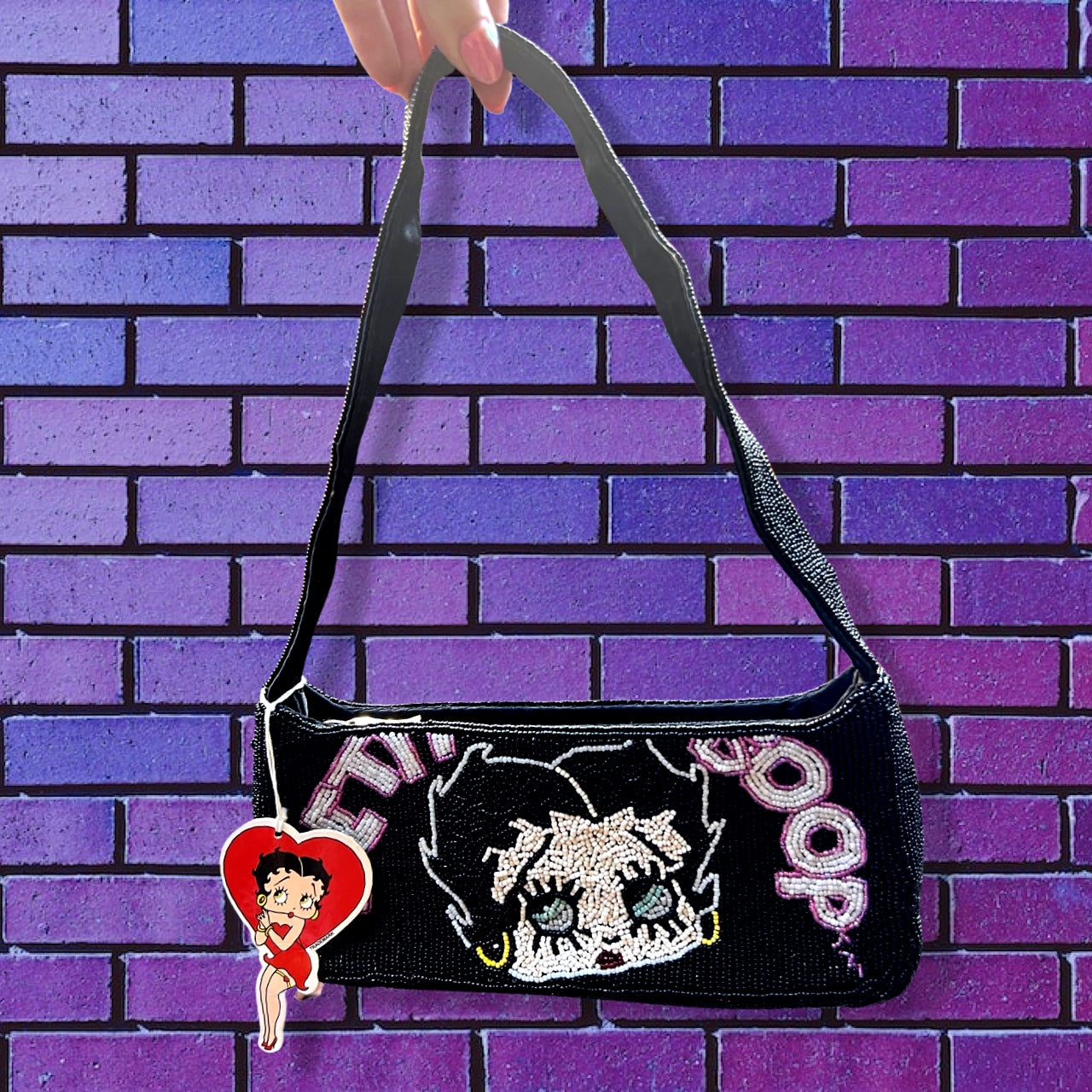 Betty Boop Hand Beaded Bag