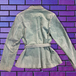 Sage Green Suede Jacket