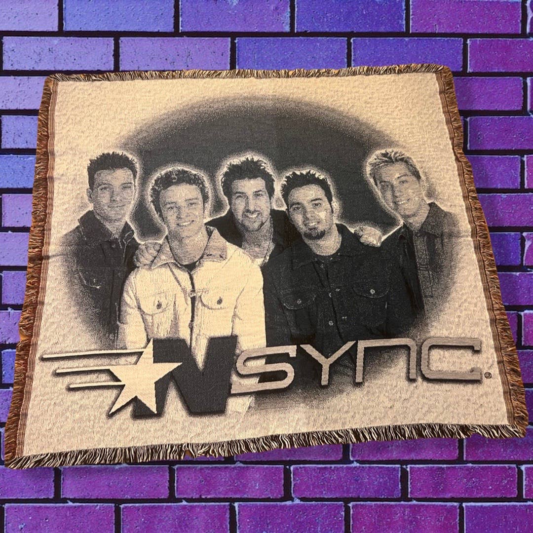 Vintage *NSYNC Tapestry Blanket