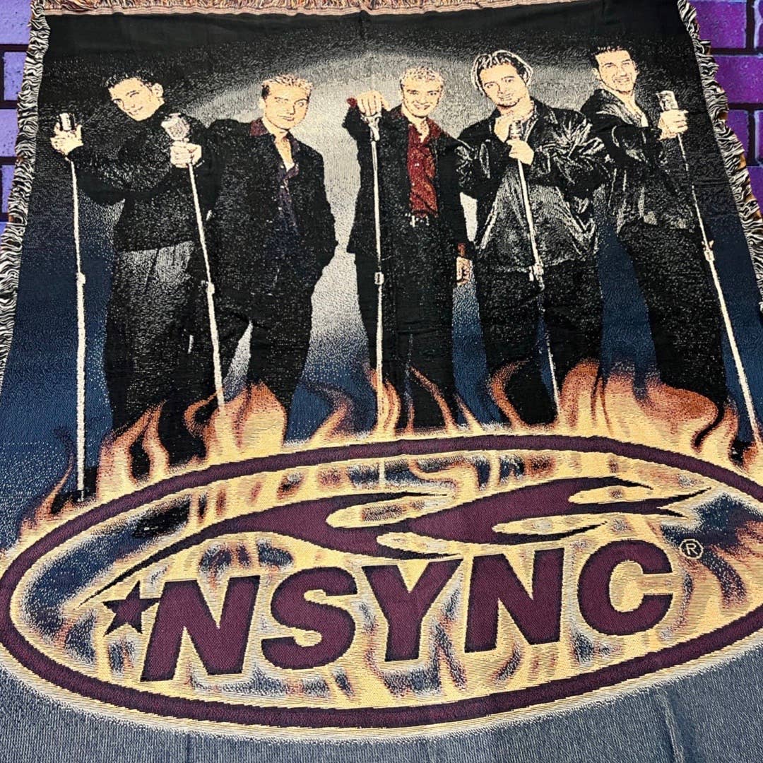 Vintage *NSYNC Tapestry Blanket